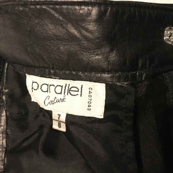 Genuine Vintage Parallel Couture Black Suede Women’s Pencil Skirt Size 7/8 W29” - Picture 9 of 11